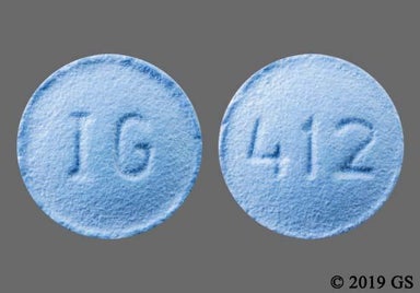Blue Round Ig And 412 - Finasteride 5mg Tablet