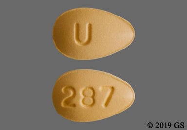 Yellow Tear U And 287 - Tadalafil 5mg Tablet