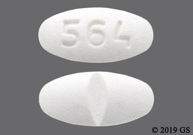 White Oval 564 - Metoprolol Succinate 25mg Extended-Release Tablet