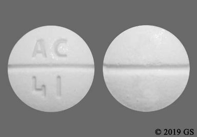 White Round AC 41 - Bumetanide 1mg Tablet