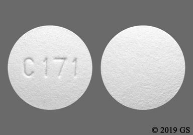 White Round C171 - Darifenacin Hydrobromide 15mg Extended-Release Tablet