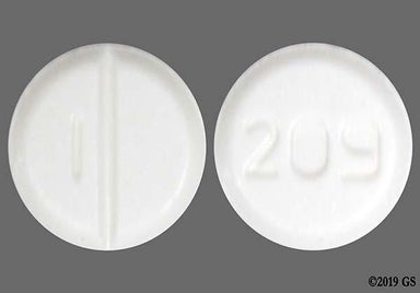 White Round 209 - Allopurinol 100mg Tablet