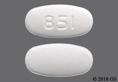 White Oval 851 - Metronidazole 500mg Tablet