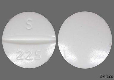 White Round S 225 - Methocarbamol 500mg Tablet