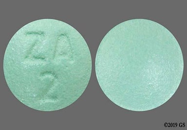 Green Round ZA 2 - Amitriptyline Hydrochloride 25mg Tablet