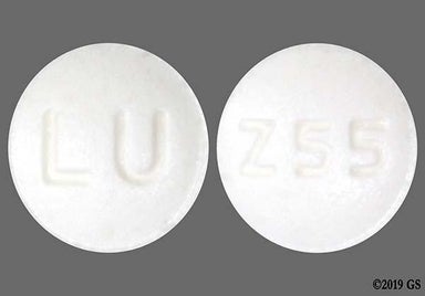White Round Z55 - Clonidine Hydrochloride 0.1mg Extended-Release Tablet