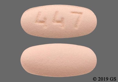 Peach Oval 447 - Bosentan 125mg Tablet