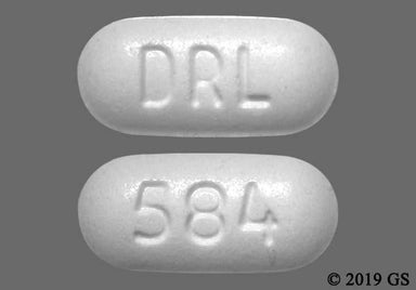 White Oblong 584 And Drl - Ezetimibe/Simvastatin 10mg-20mg Tablet