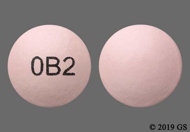 Pink Round 0B2 - Oxybutynin Chloride 10mg Extended-Release Tablet