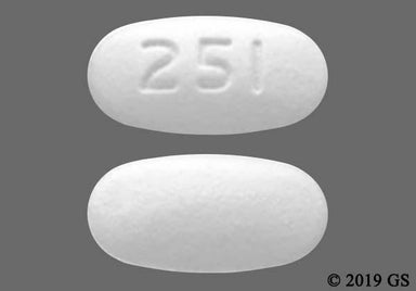 White Oval 251 - Atorvastatin Calcium 40mg Tablet
