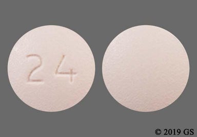 Pink Round 24 - Solifenacin Succinate 10mg Tablet