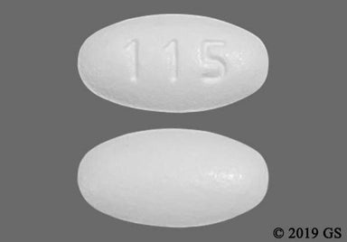 White Oval 115 - Atorvastatin Calcium 40mg Tablet