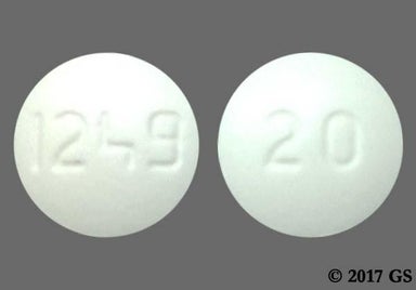White Round 1249 - Olmesartan Medoxomil 20mg Tablet