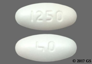 White Oval 1250 - Olmesartan Medoxomil 40mg Tablet