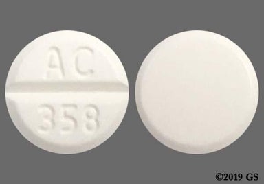 White Round Ac 358 - Doxazosin Mesylate 4mg Tablet