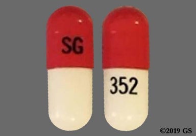 White, Orange Capsule SG 352 - Pregabalin 75mg Capsule