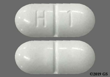 White Oblong H 1 - Methenamine Hippurate 1g Tablet