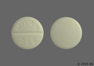 White Round MYLAN 772 - Verapamil Hydrochloride 120mg Tablet