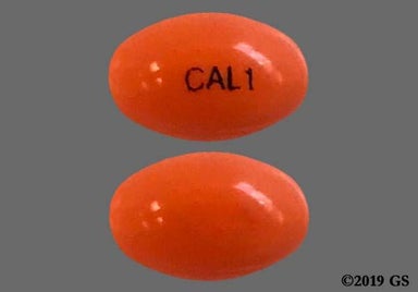Orange Capsule CAL1 - Calcitriol 0.25mcg Capsule