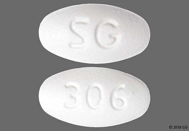 White Oval 306 - Raloxifene Hydrochloride 60mg Tablet