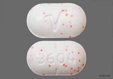 White Oblong 3604 - Hydrocodone Bitartrate/Acetaminophen 5mg-325mg Tablet