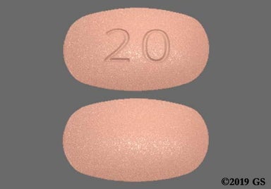 Peach Rectangular 20 - NOURIANZ 20mg Tablet