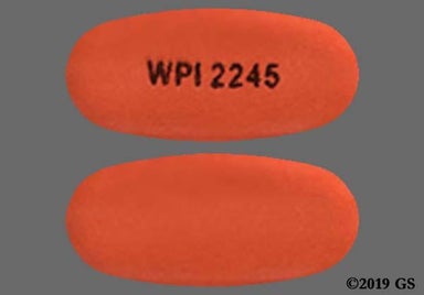 Red-brown Oval WPI 2245 - Mesalamine 1.2g Delayed-Release Tablet