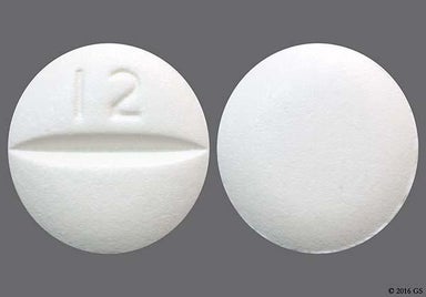 White Round 12 - Losartan Potassium 50mg Tablet