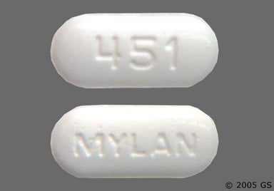 White Oblong MYLAN - Naproxen 500mg Tablet