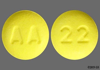 Yellow Round AA - Tiagabine Hydrochloride 4mg Tablet