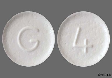White Round G And 4 - Ondansetron 4mg Orally Disintegrating Tablet