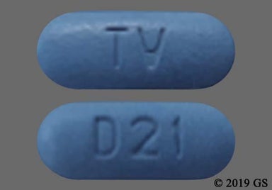Blue Oval D21 - Deferasirox 360mg Tablet