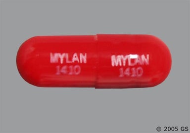 Red Capsule MYLAN 1410 MYLAN 1410 - Nortriptyline Hydrochloride 10mg Capsule