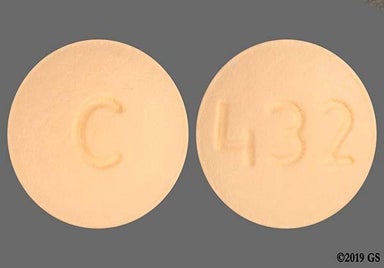 Peach Round 432 And C - Darifenacin Hydrobromide 15mg Extended-Release Tablet