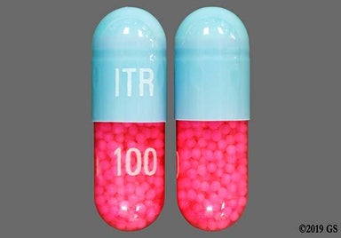 Blue And Pink Itr 100 - Itraconazole 100mg Capsule