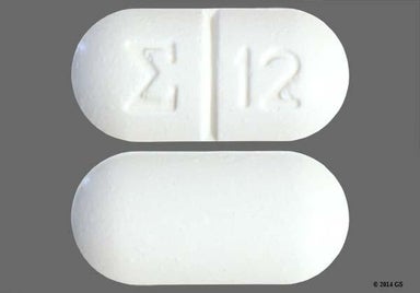 White Oblong Logo 12 - Griseofulvin Microsize 500mg Tablet