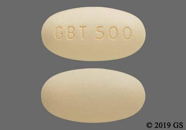 Yellow Oval GBT 500 - Oxbryta 500mg Tablet