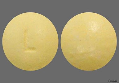 Yellow Round L - Leader Adult Aspirin Regimen 81mg Enteric Coated Tablet