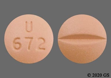 Beige Round U 672 - Fluvoxamine Maleate 100mg Tablet