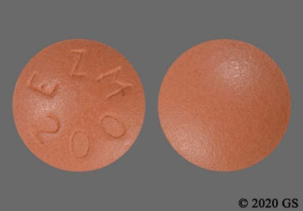 Red Round Ezm 200 - TAZVERIK 200mg Tablet