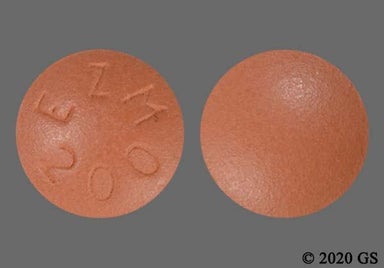Red Round EZM 200 - TAZVERIK 200mg Tablet