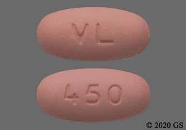 Pink Oval 450 And Vl - Valganciclovir 450mg Tablet