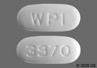 White Oblong 3970 - Metronidazole 500mg Tablet