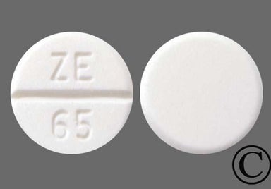 White Round ZE 65 - Amiodarone Hydrochloride 200mg Tablet