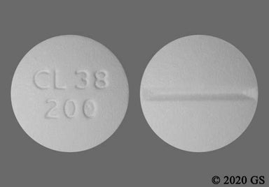 White Round CL 38 200 - Labetalol Hydrochloride 200mg Tablet