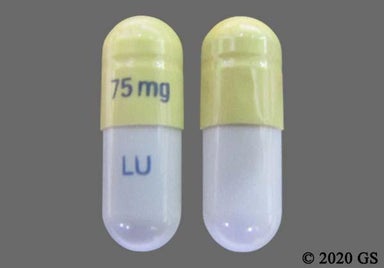 Gray And Yellow 75 Mg Lu - Oseltamivir Phosphate 75mg Capsule