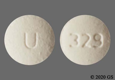 Pink Round 329 And U - Solifenacin Succinate 10mg Tablet