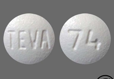 White Round TEVA - Zolpidem Tartrate 10mg Tablet