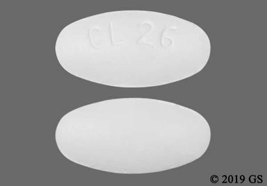 White Oval CL 26 - Fenofibrate 160mg Tablet