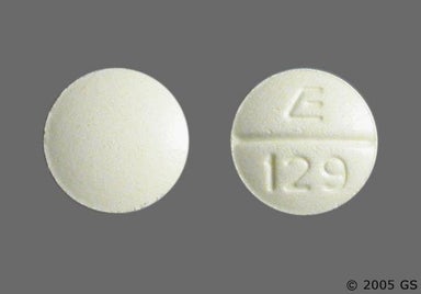 Yellow Round E 129 - Bumetanide 1mg Tablet